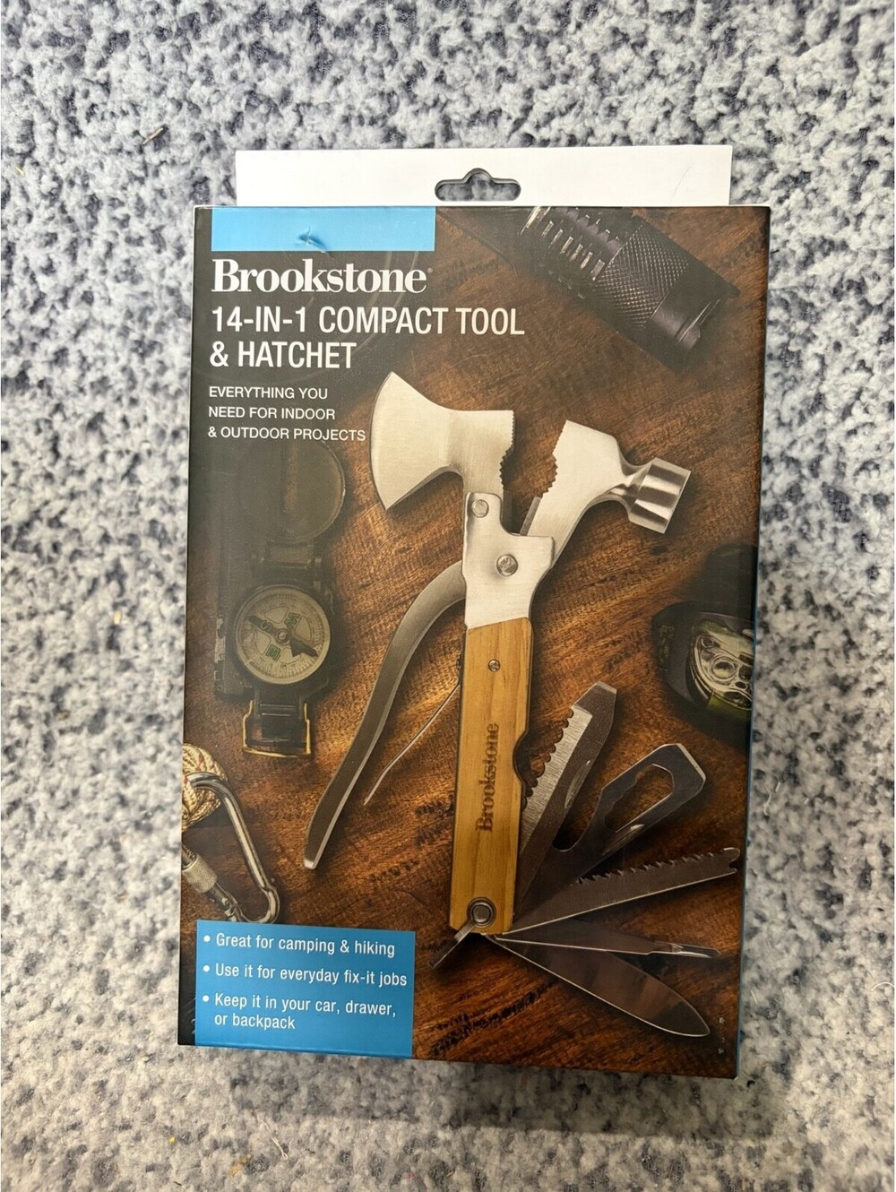 Brookstone 14-in-1 Compact Tool & Hatchet – New in Box